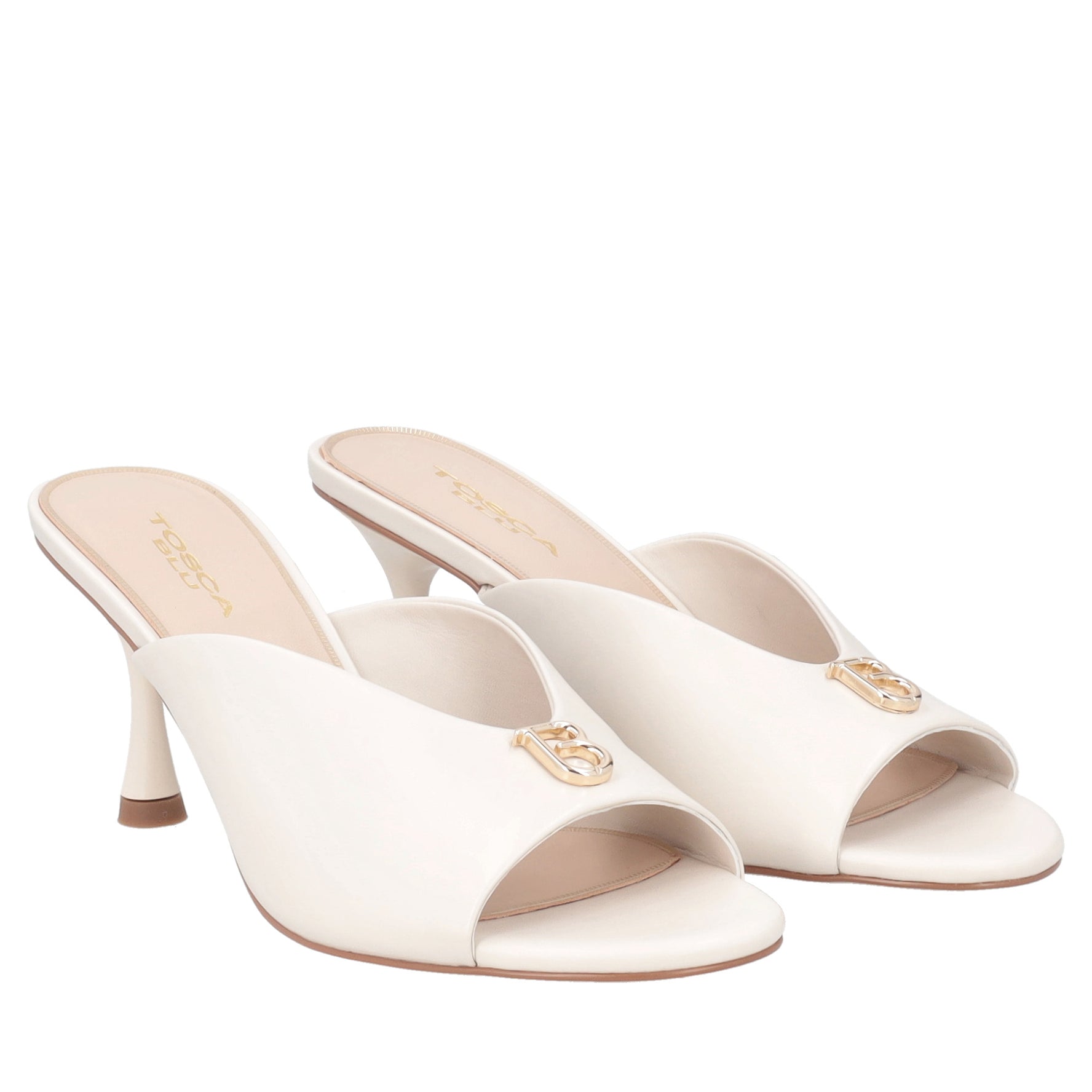 Elegant Phuket mule with ivory logo