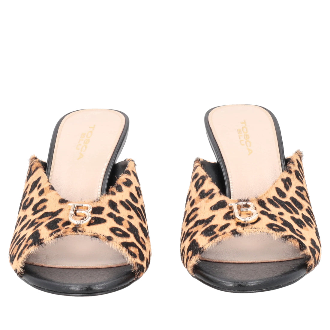 Sabot Phuket in pelle animalier colore stampa leopardo