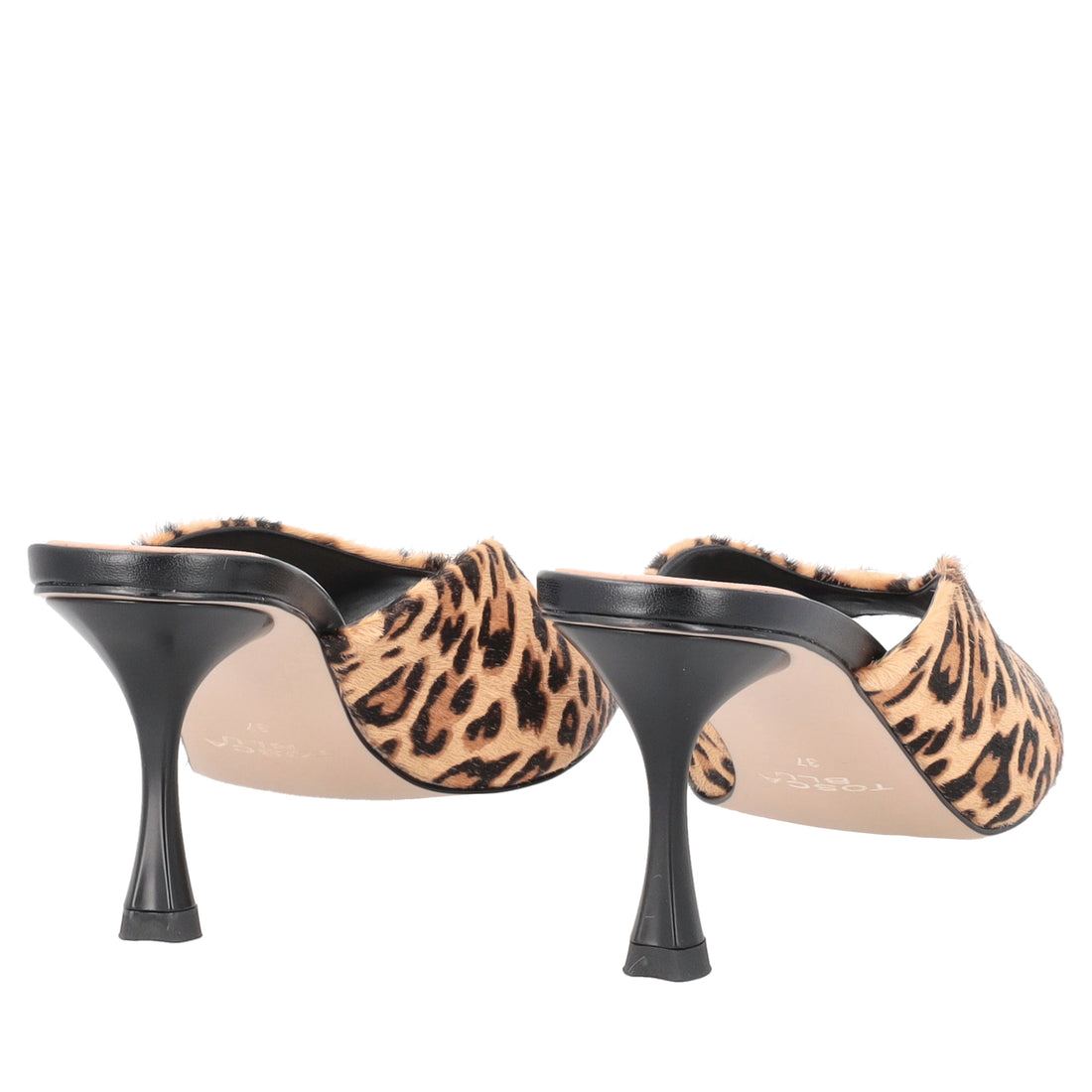 Sabot Phuket in pelle animalier colore stampa leopardo