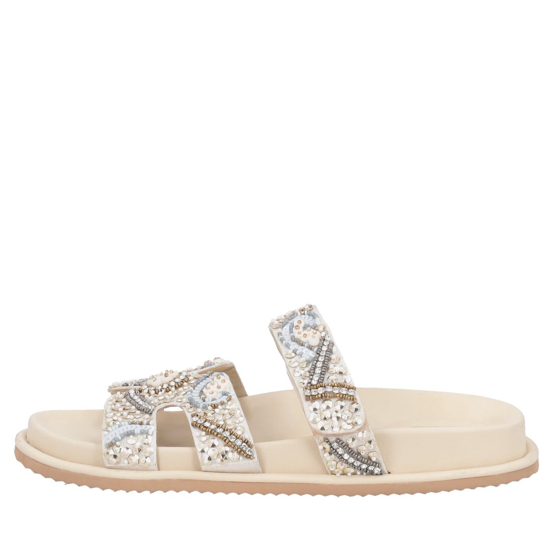 Tenerife sandal with beige beads