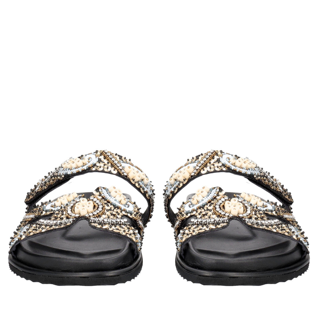 Tenerife sandal with black beads