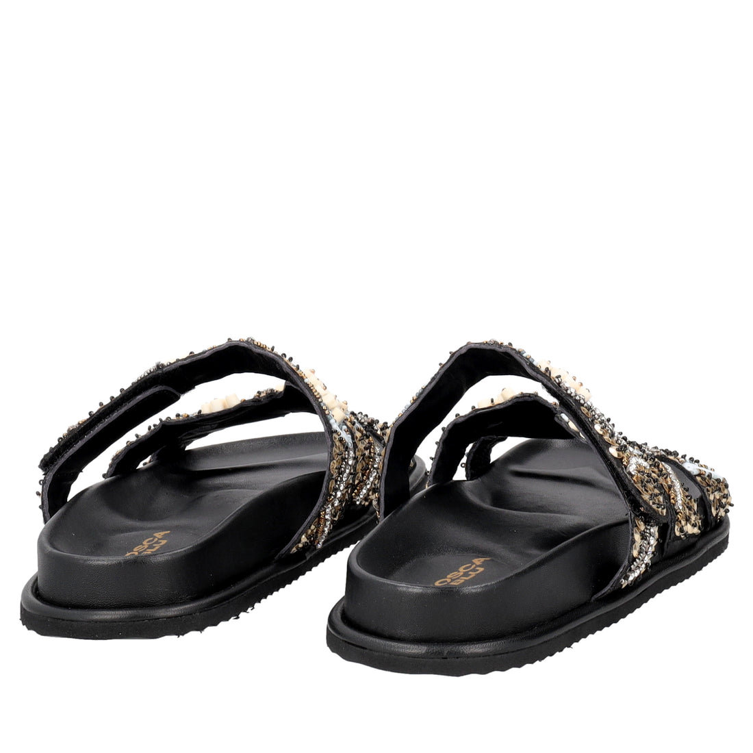 Tenerife sandal with black beads
