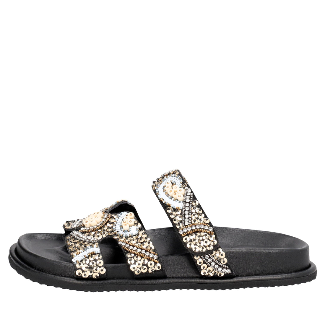 Tenerife sandal with black beads