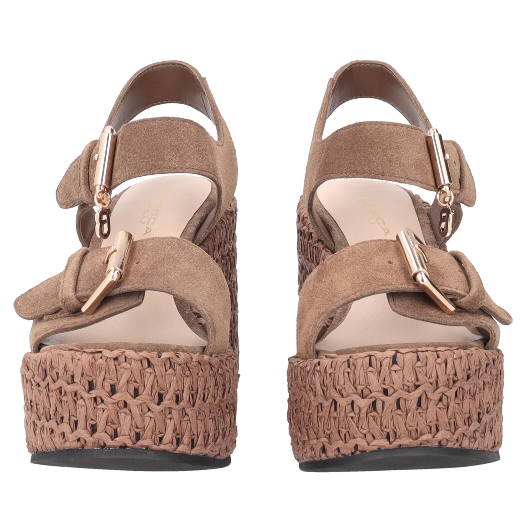 Zeppa Tulum in suede colore testa di moro