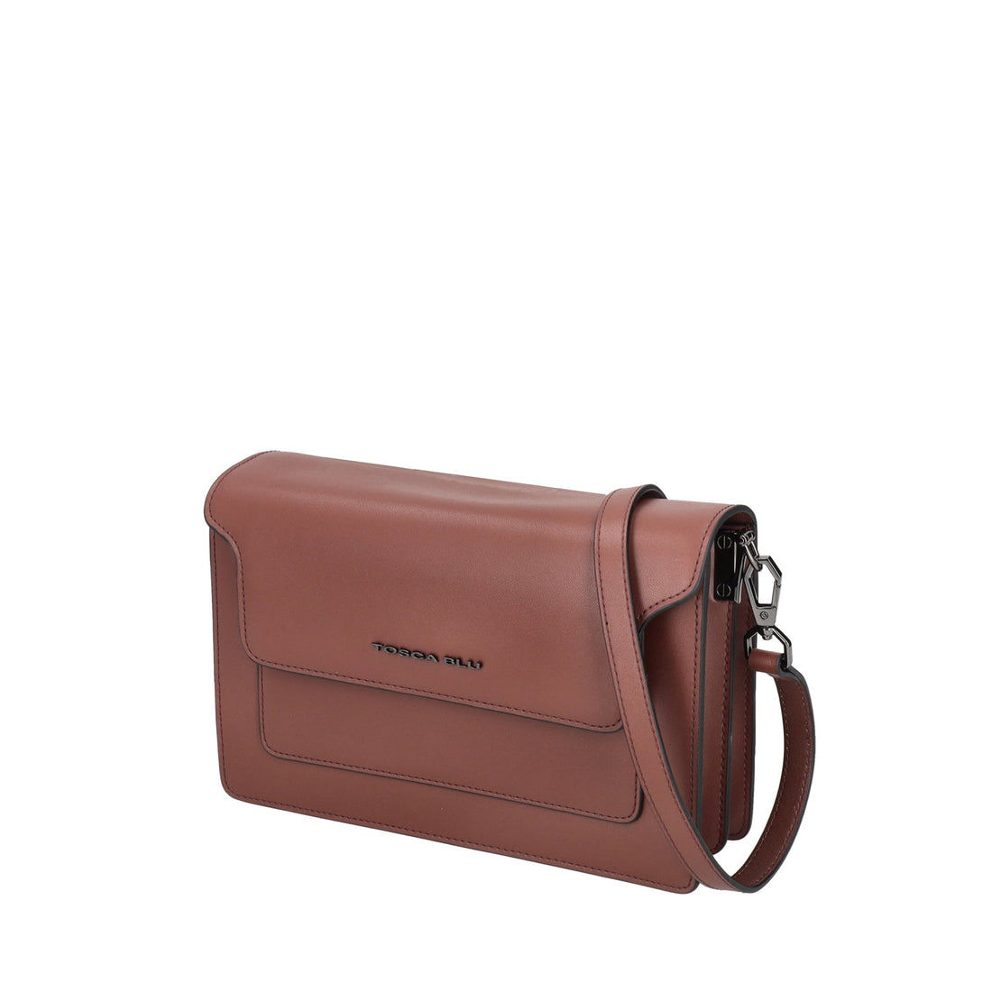 BROWN LEATHER TAOS CROSSBODY BAG