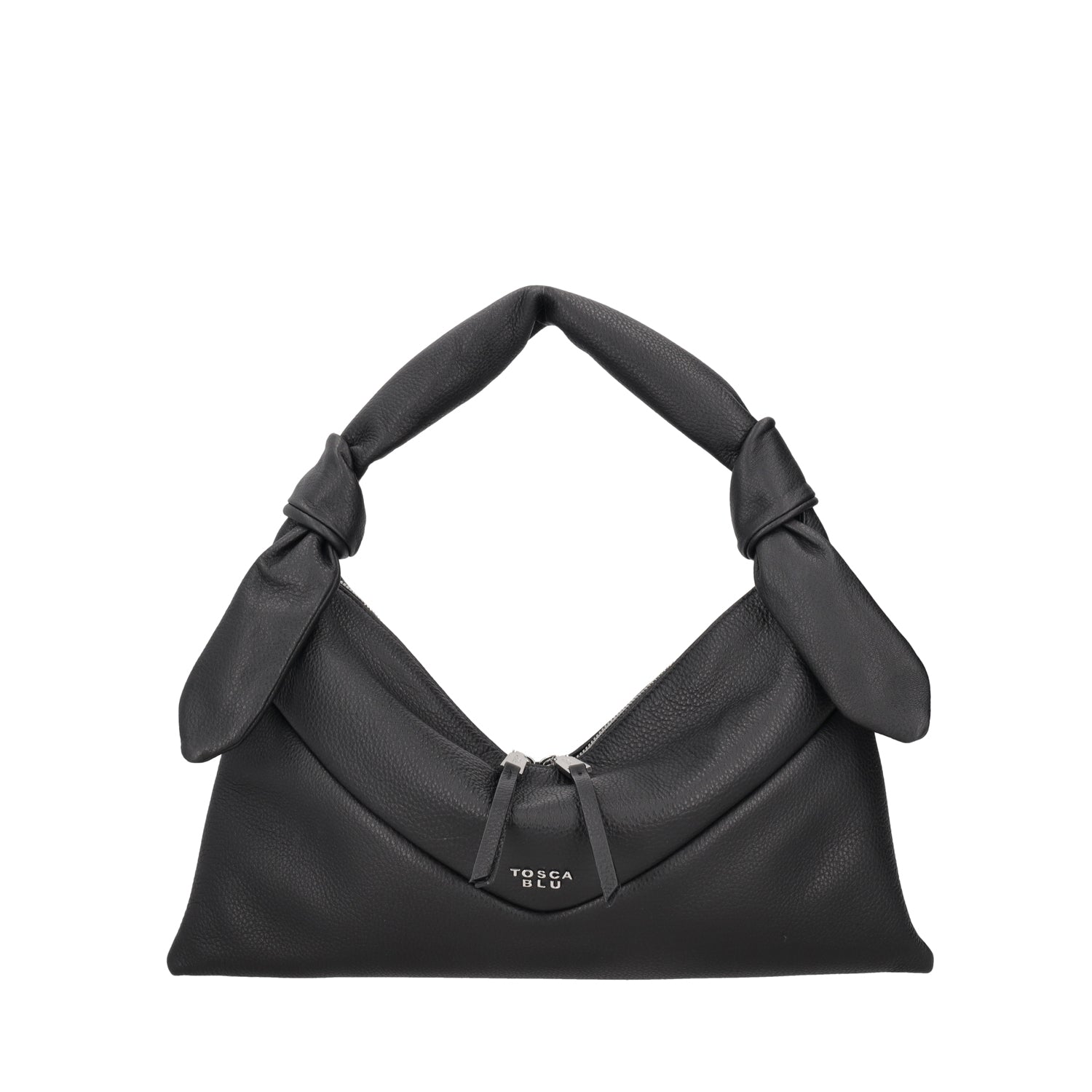 BLACK MEDIUM CORTINA SHOULDER BAG