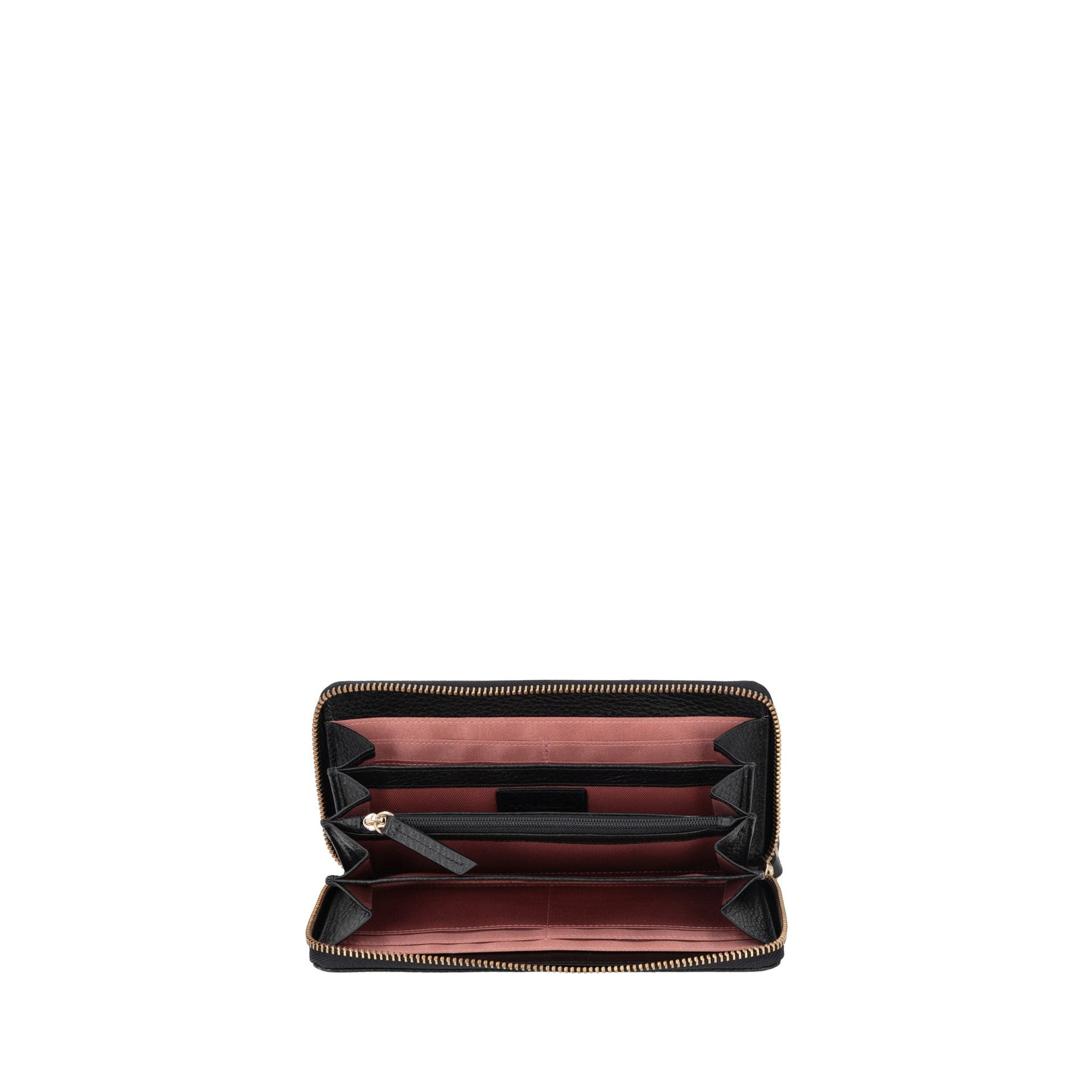 black julia zip around large wallet