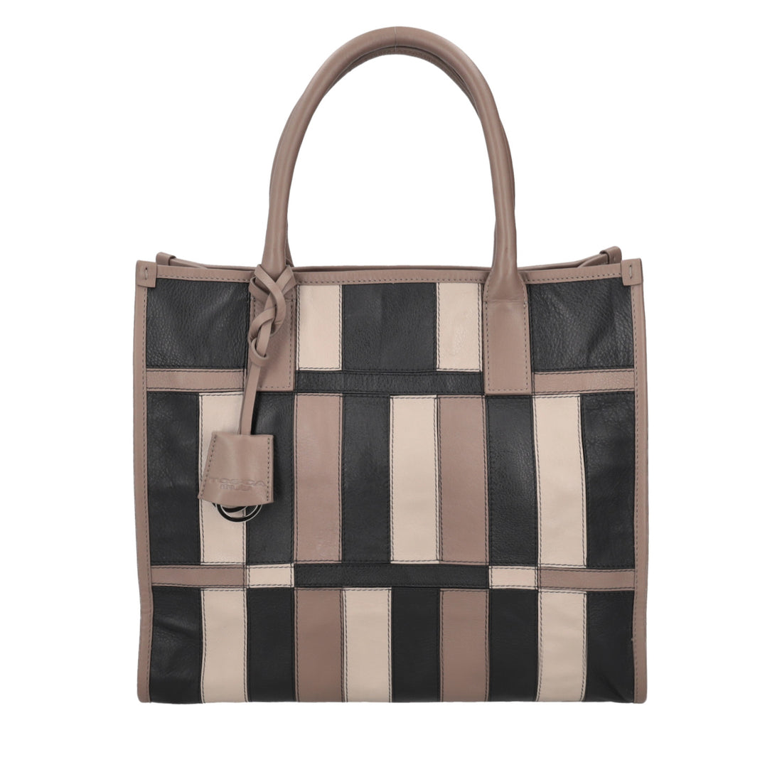 Shopping Taylor con patchwork colore fango