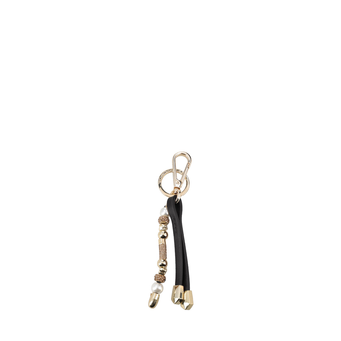 black morgana key ring with charms