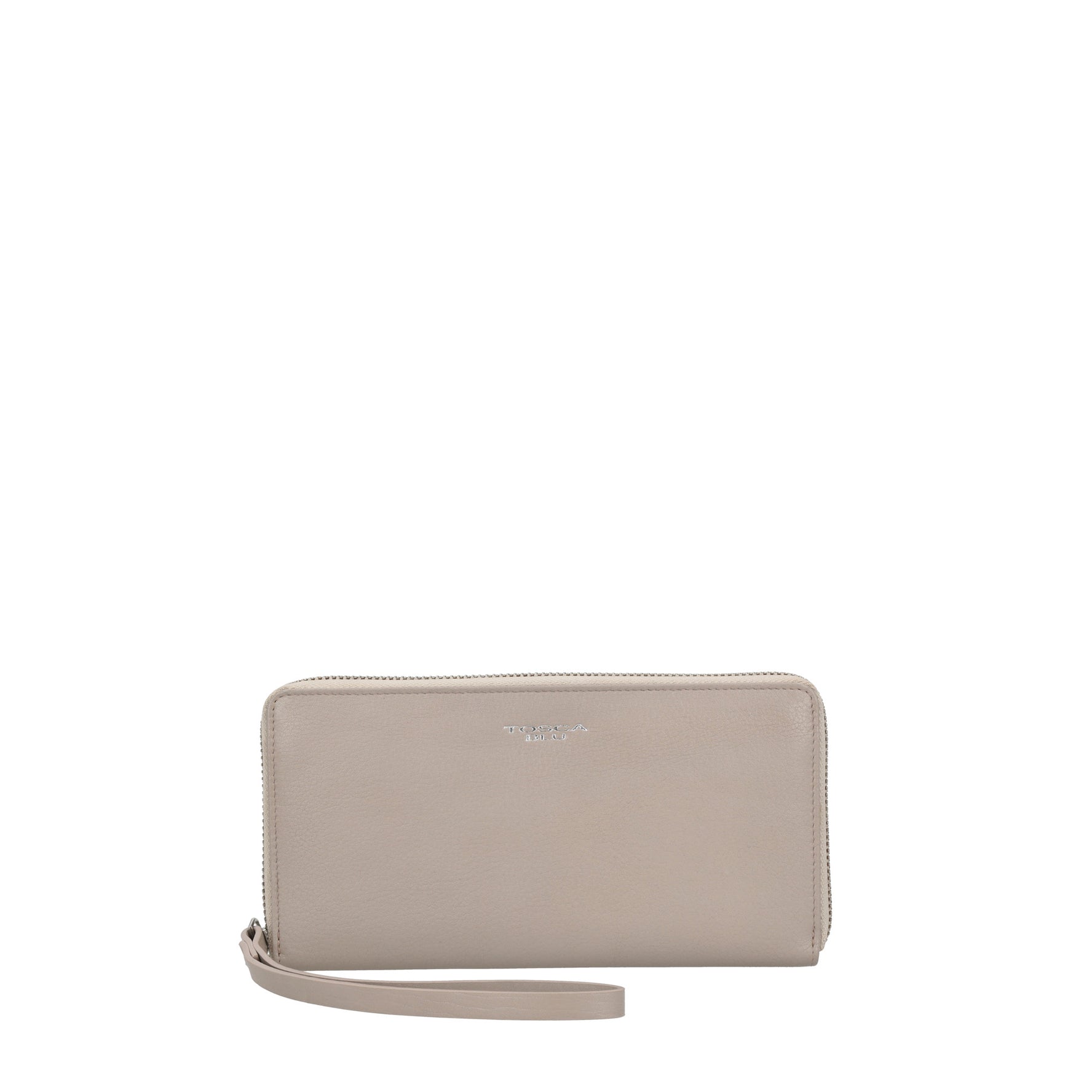 dove-grey zip around large wallet