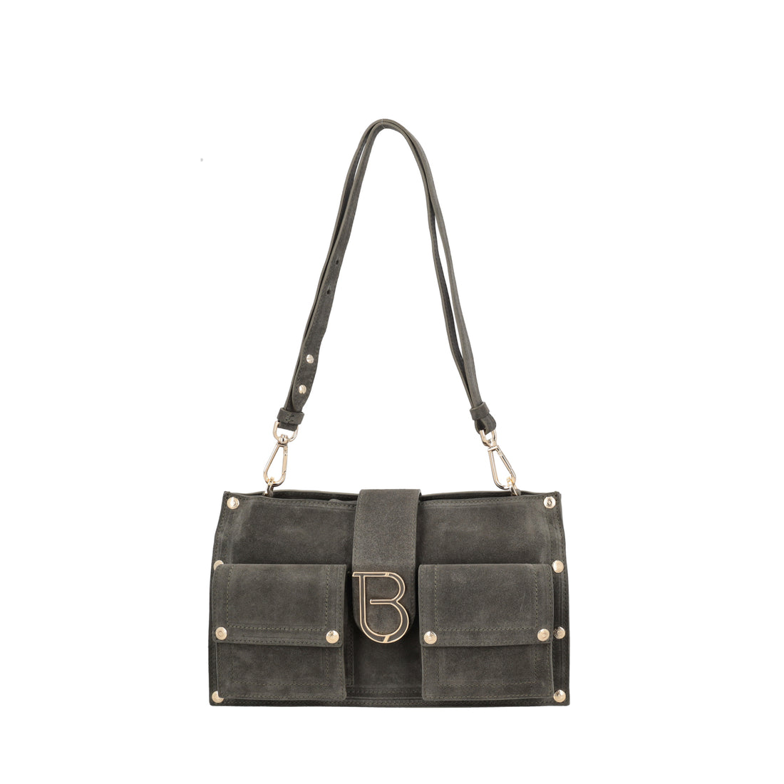 green elodie crossbody bag in suede
