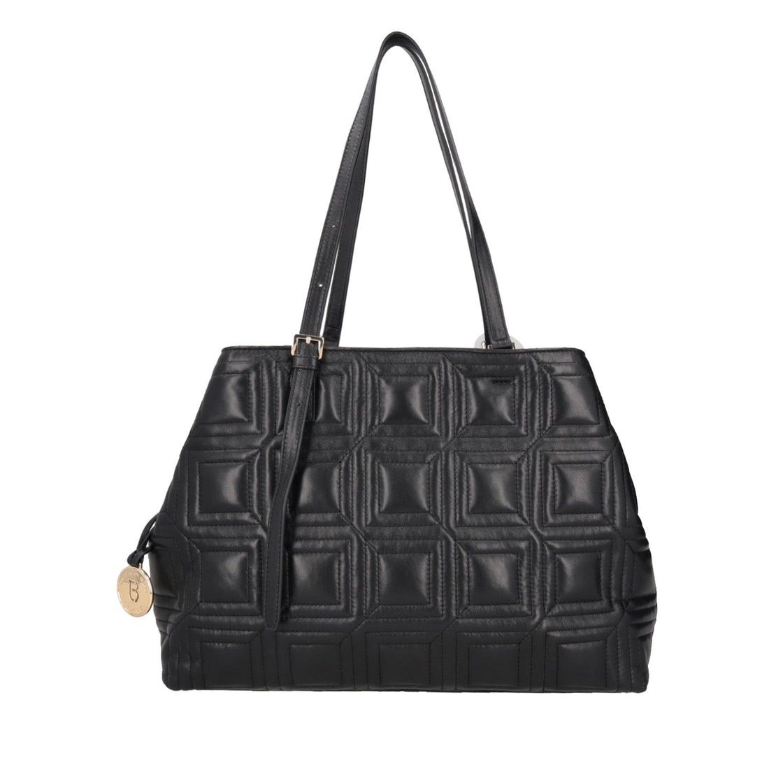 Shopping bag trapuntata Cindy colore nero