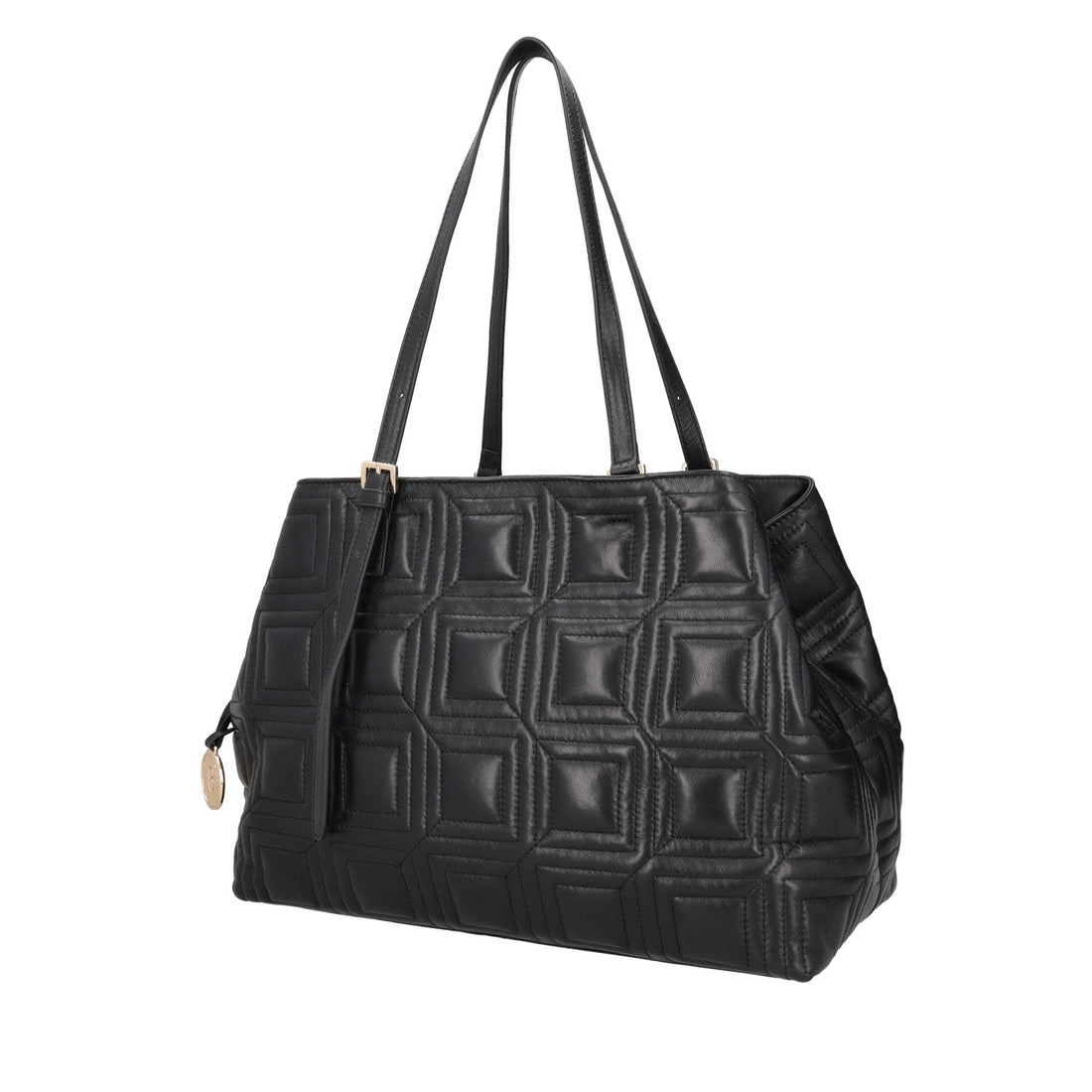 Shopping bag trapuntata Cindy colore nero