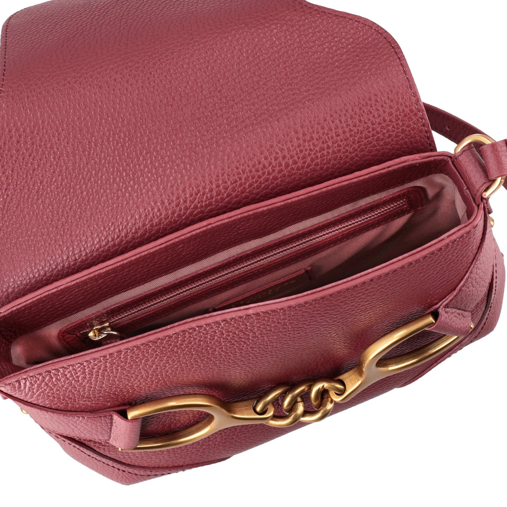 Tracolla con pattina Cecilia colore bordeaux