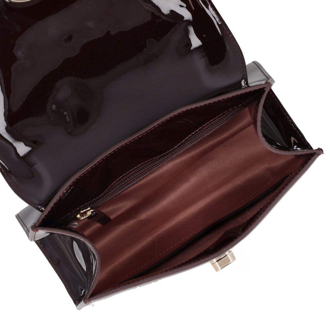 Borsa a mano Patricia in pelle colore bordeaux