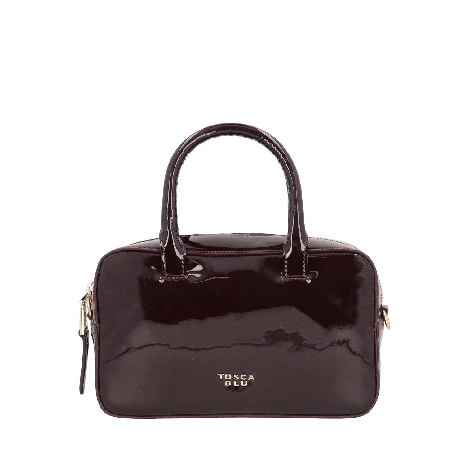 Bauletto Katherine in vernice colore bordeaux