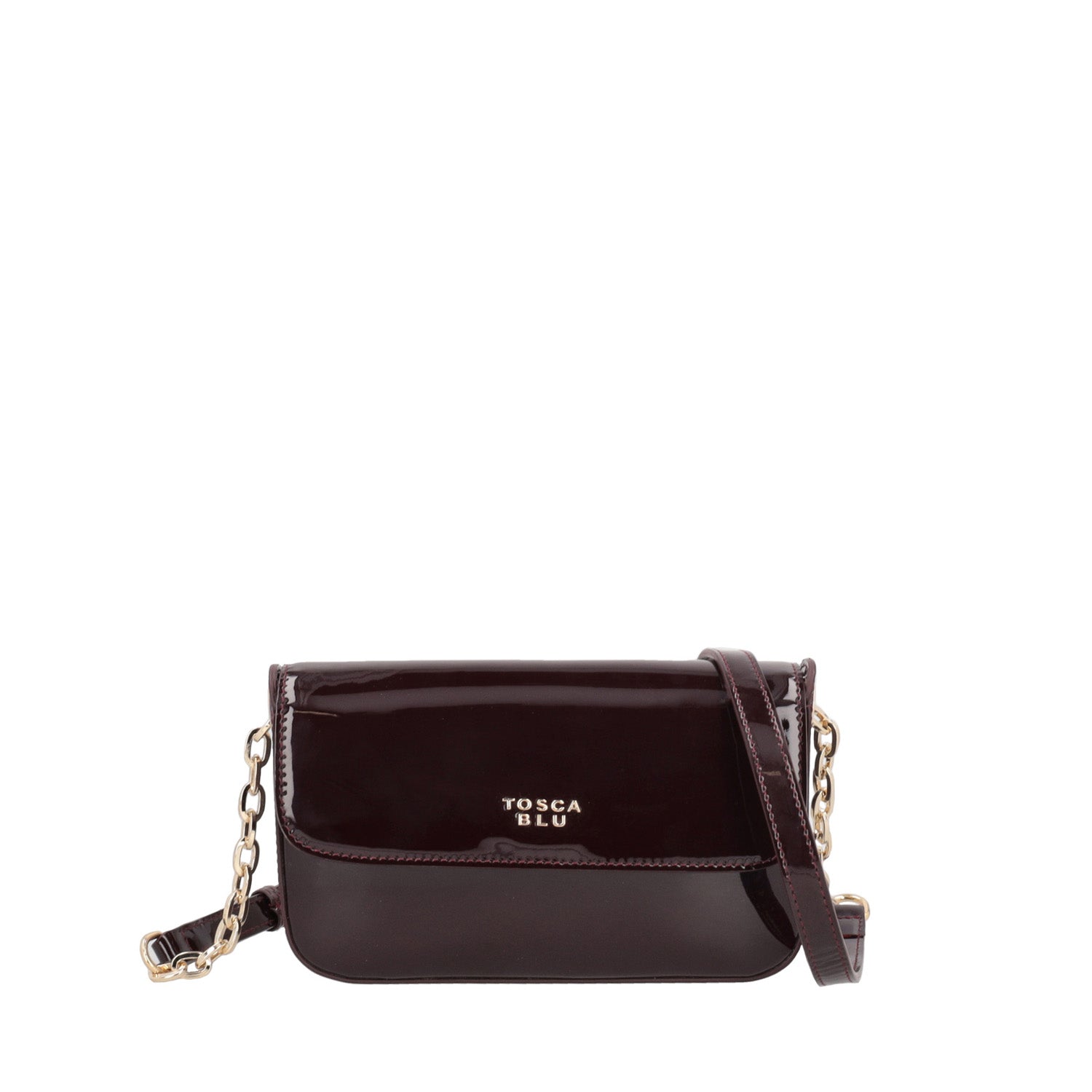 Tracollina Katherine in vernice colore bordeaux