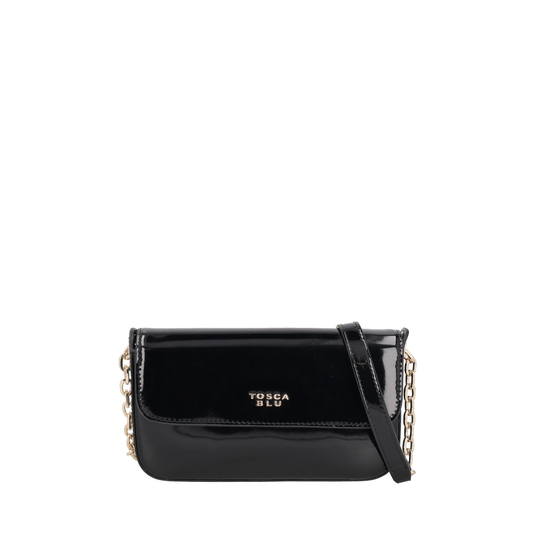 Tracollina Katherine in vernice colore nero