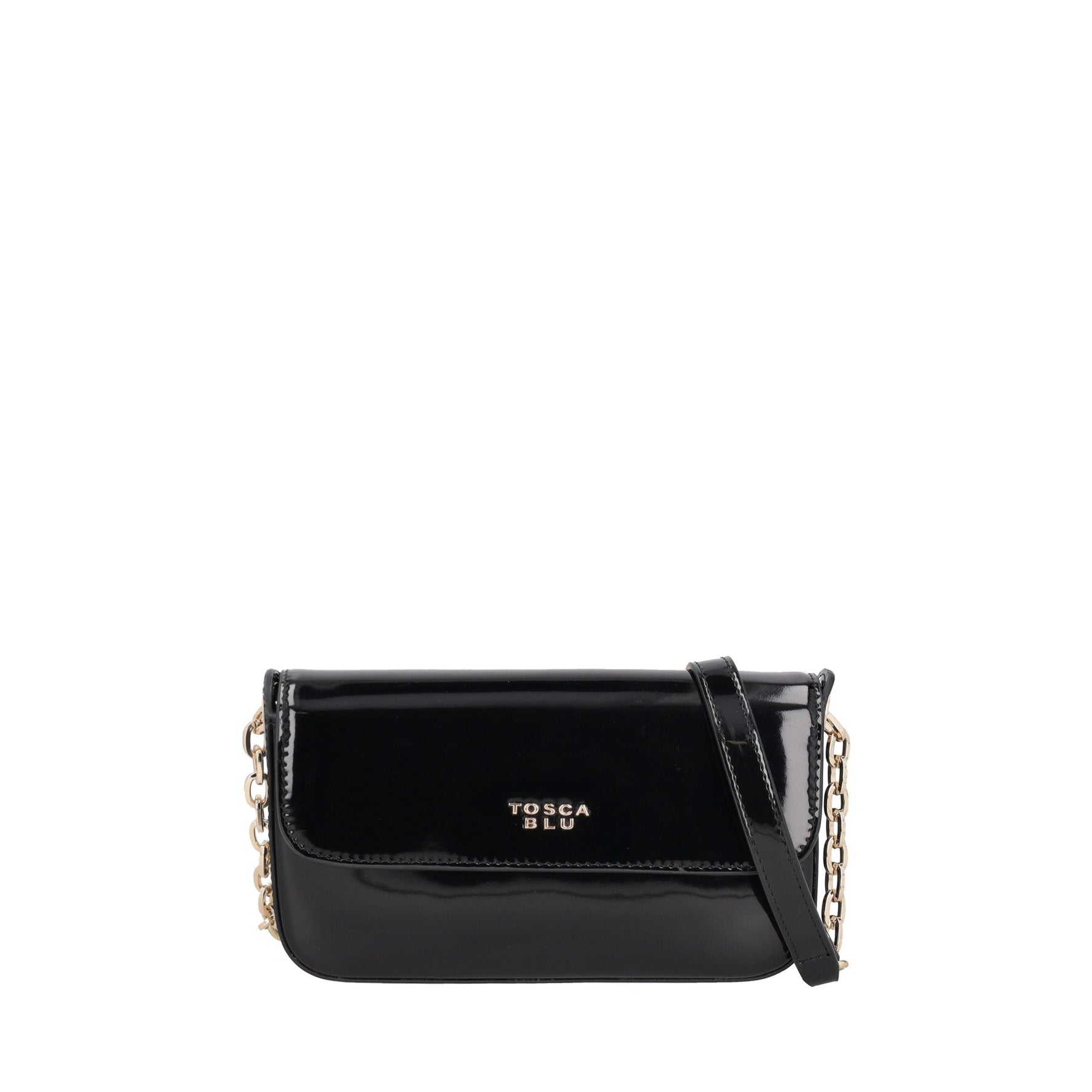 Tracollina Katherine in vernice colore nero