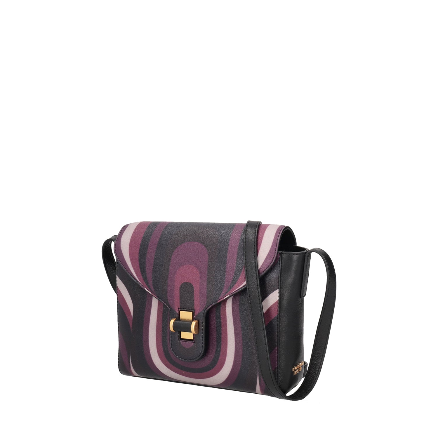 Borsa a tracolla Grace con stampa colore bordeaux