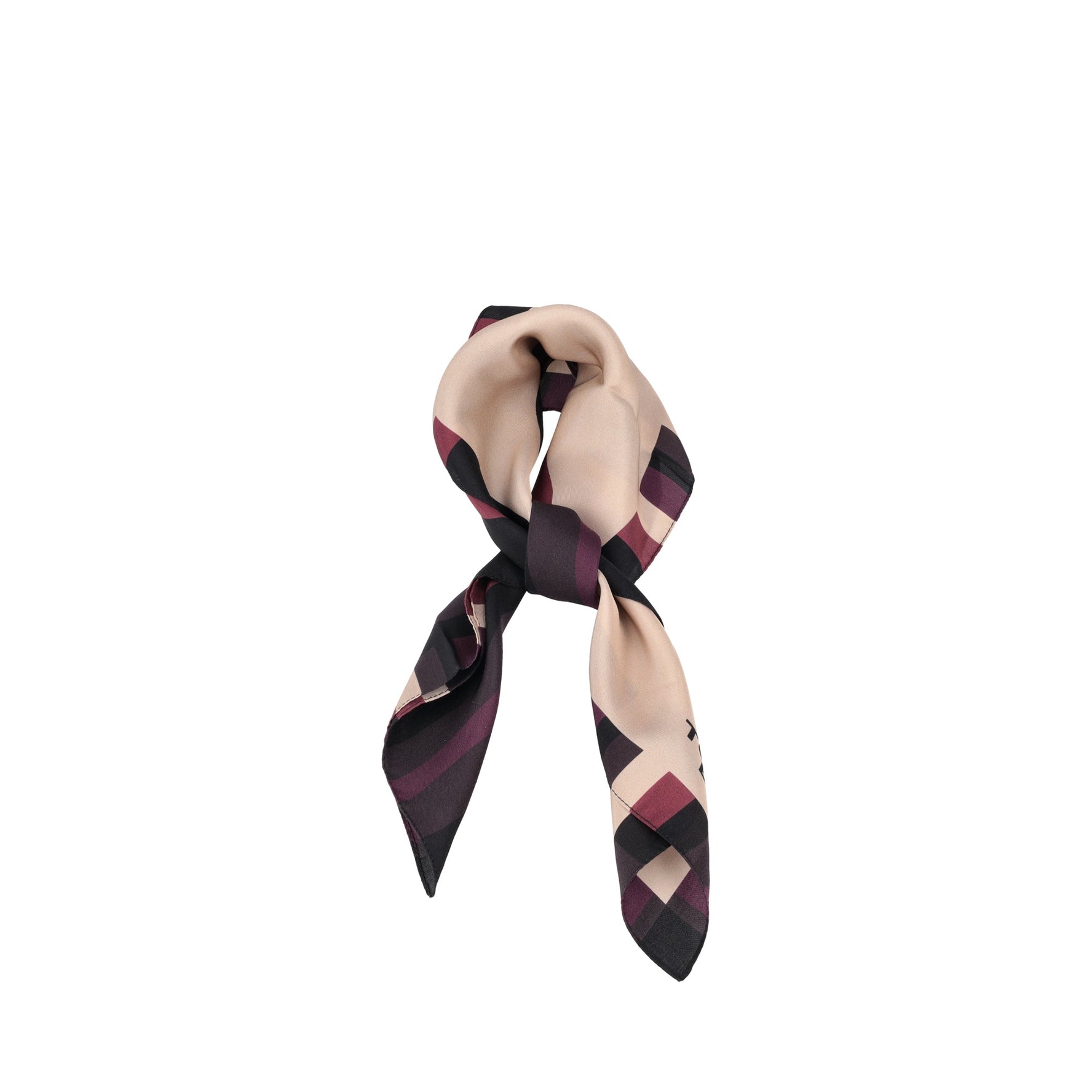 Foulard Grace in seta colore bordeaux