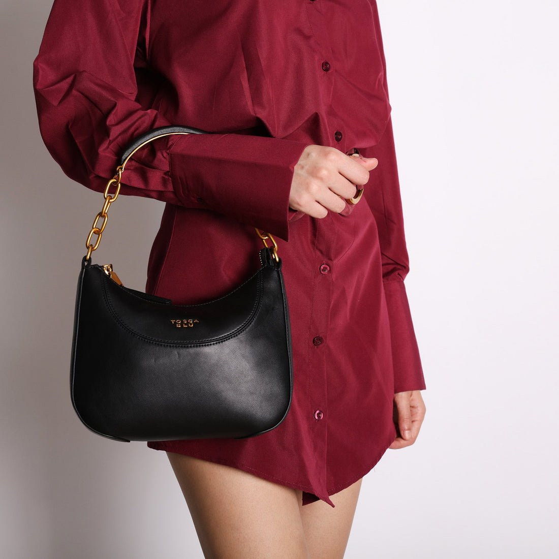 Borsa a spalla media Madison colore nero
