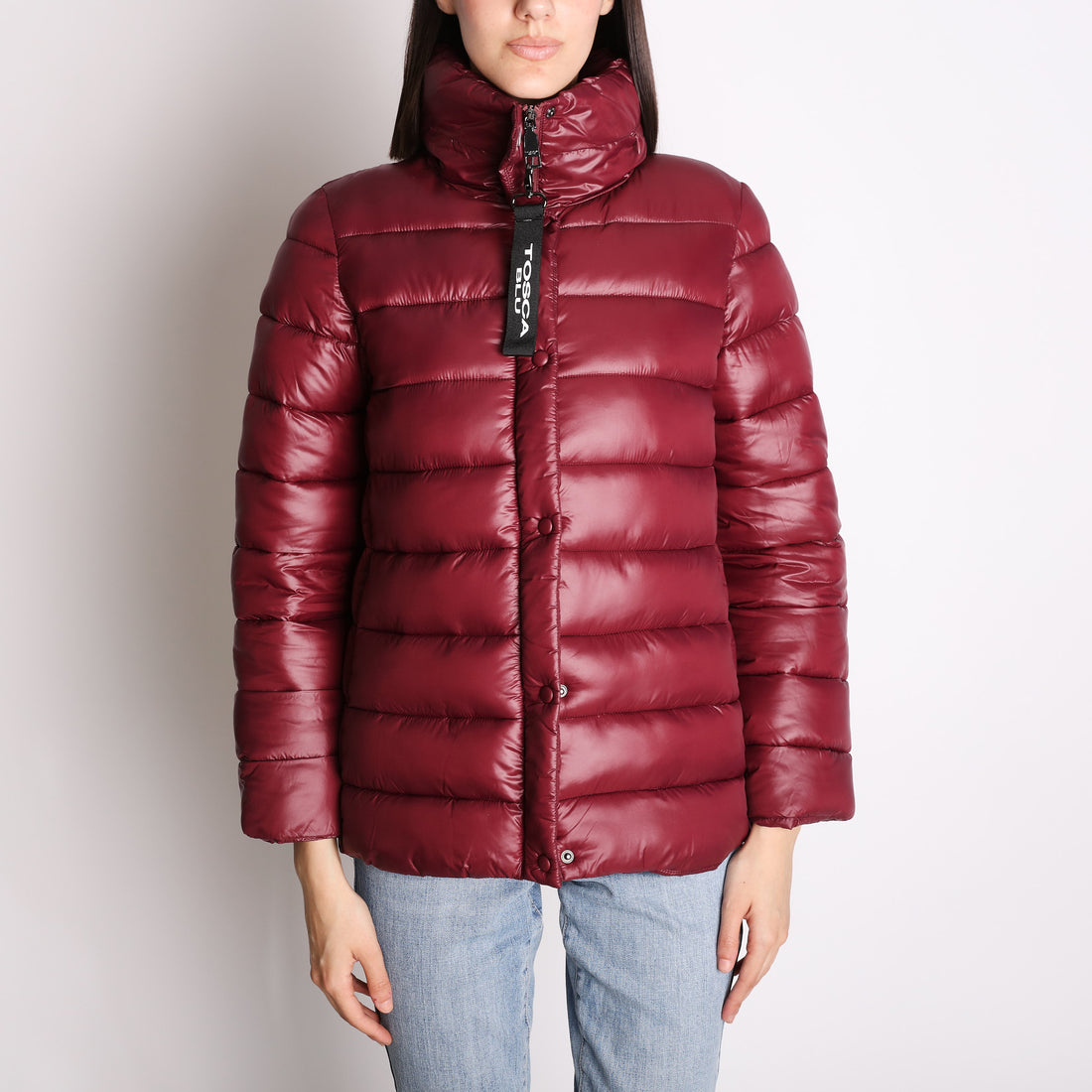 Eggplant Coat with hood