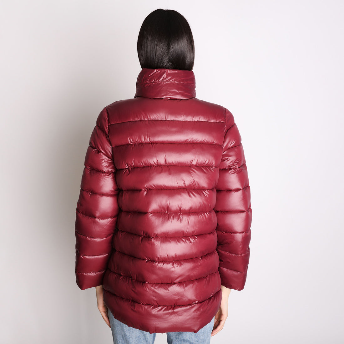 Eggplant Coat with hood