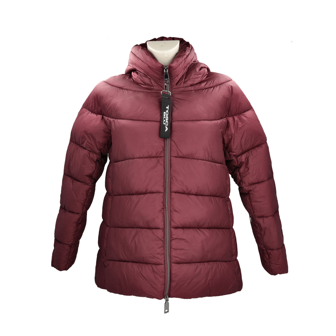 Eggplant Coat with hood