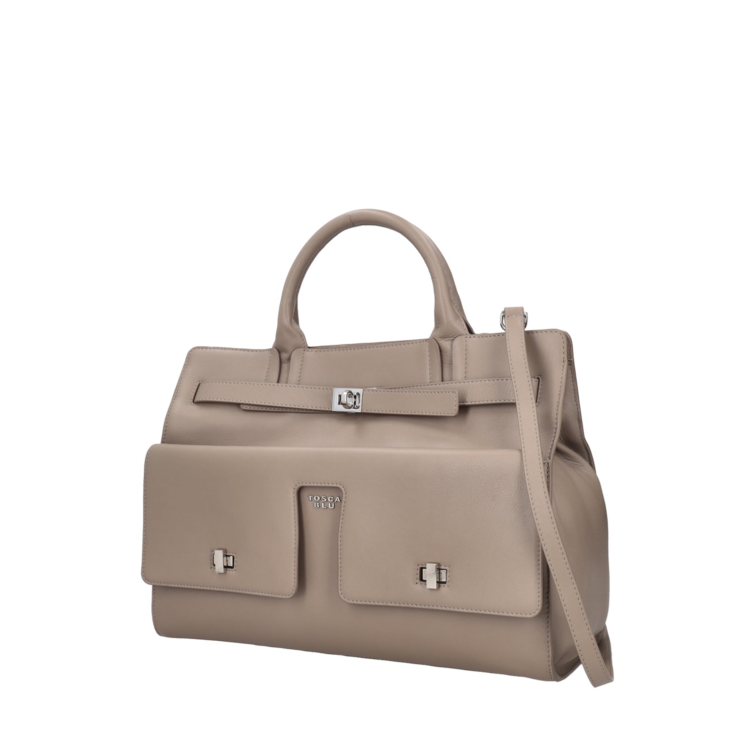 Zaira work bag in mud colour