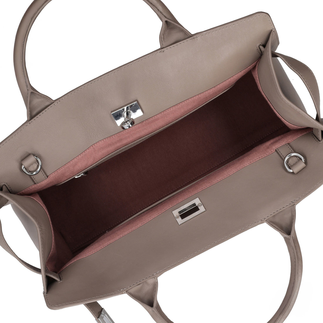 Zaira work bag in mud colour