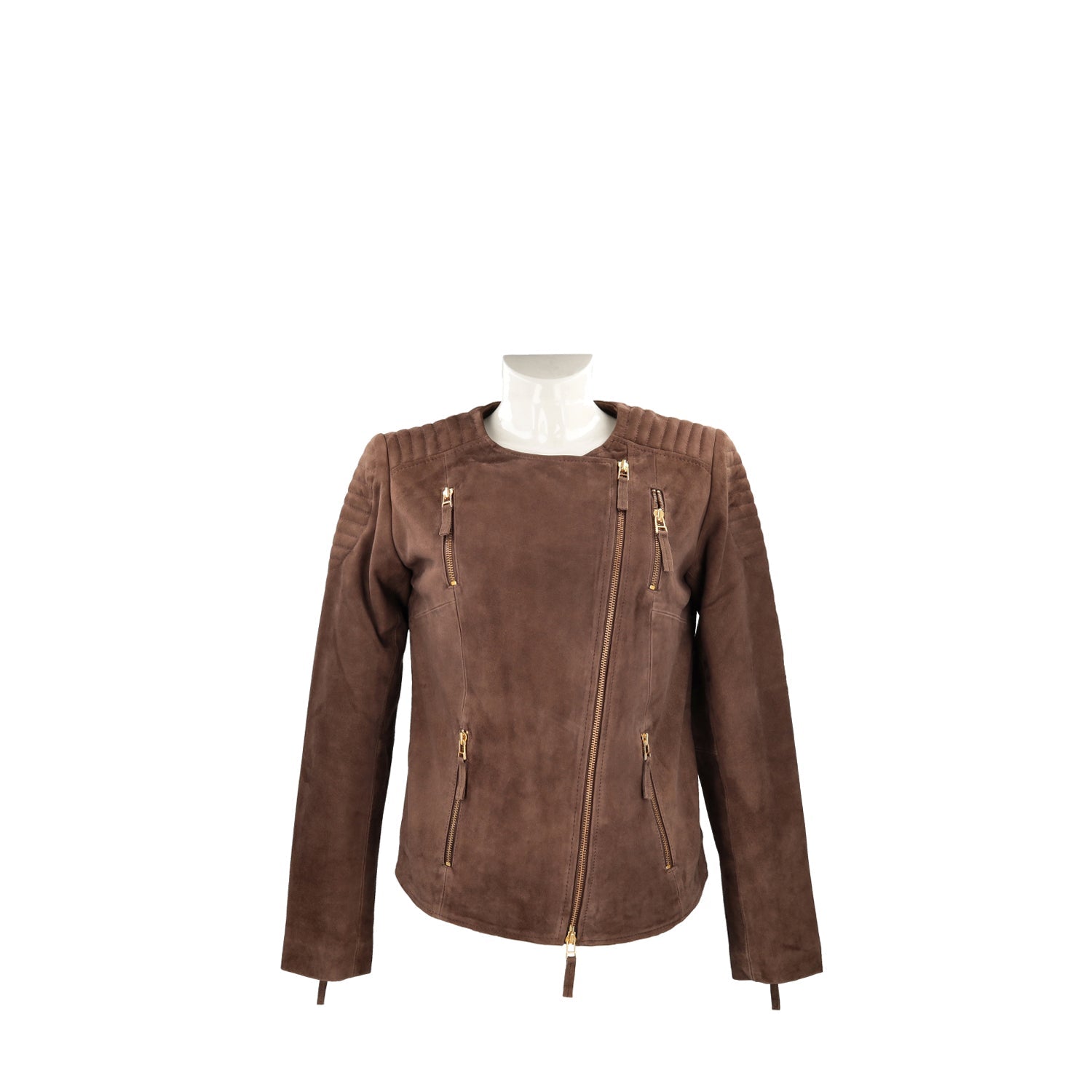 dark brown suede jacket