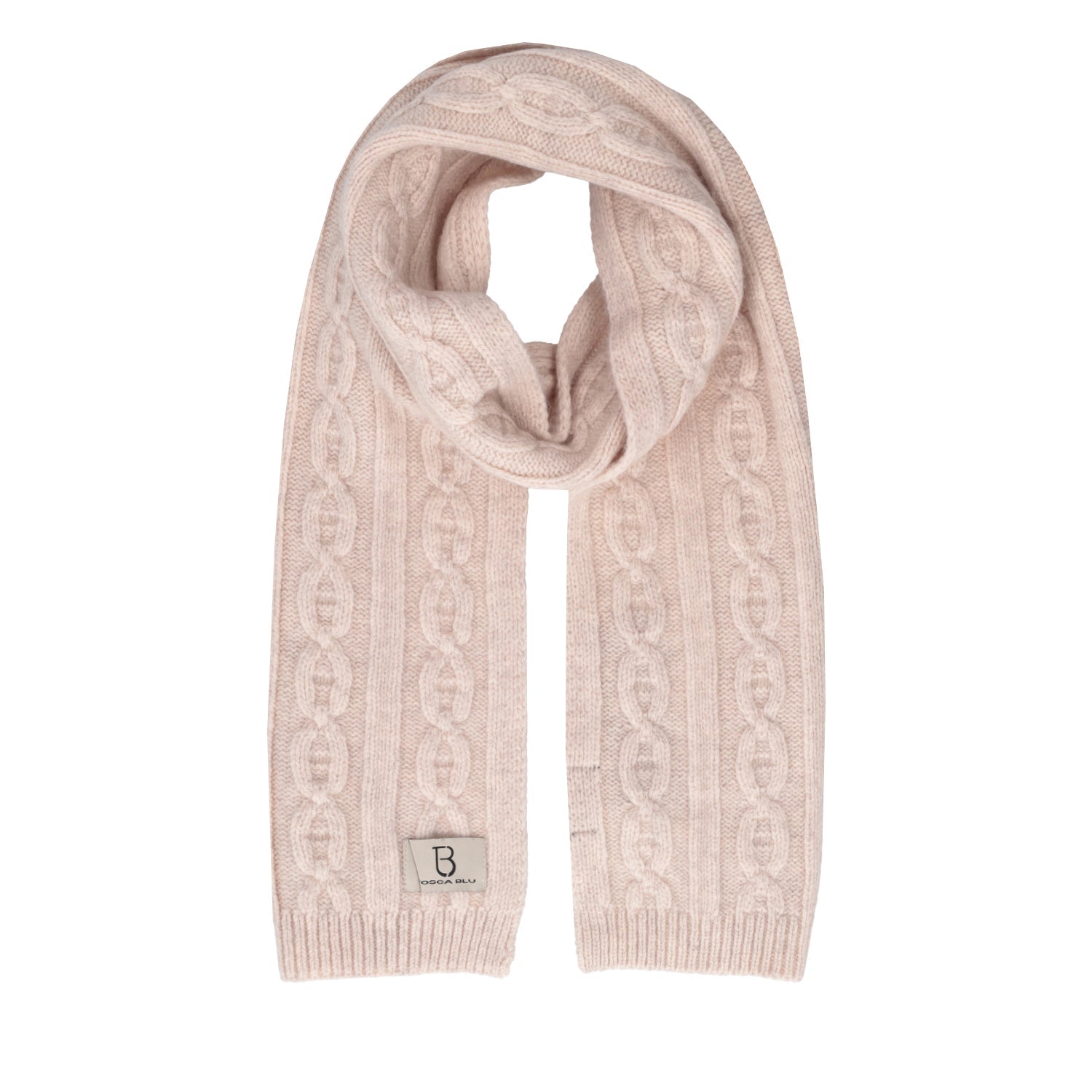 Sciarpa in lana colore naturale