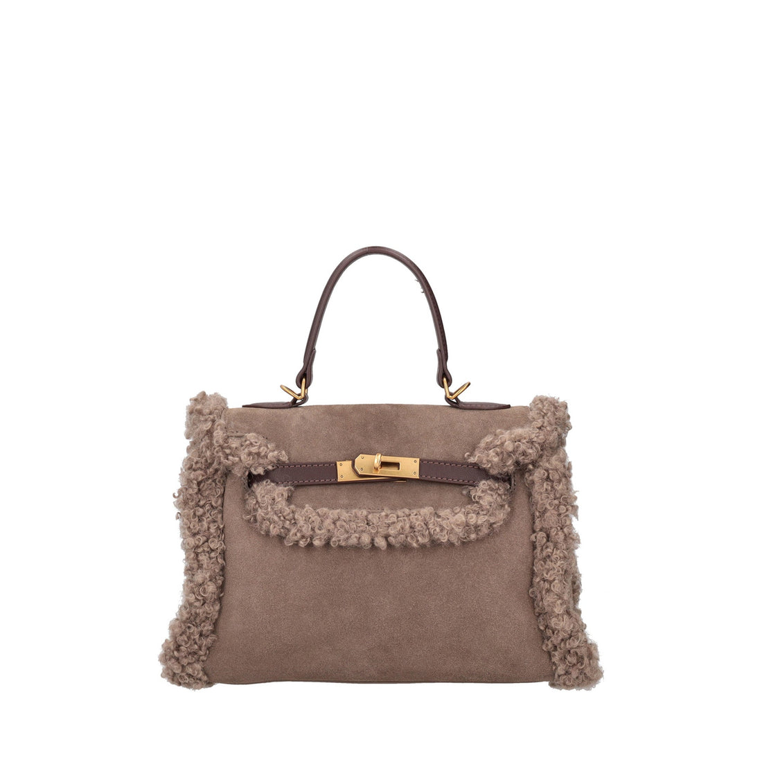 Borsa a mano Kathy colore fango