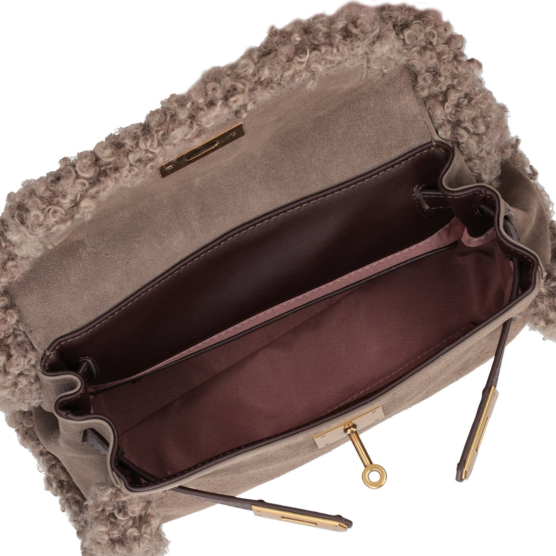Borsa a mano Kathy colore fango