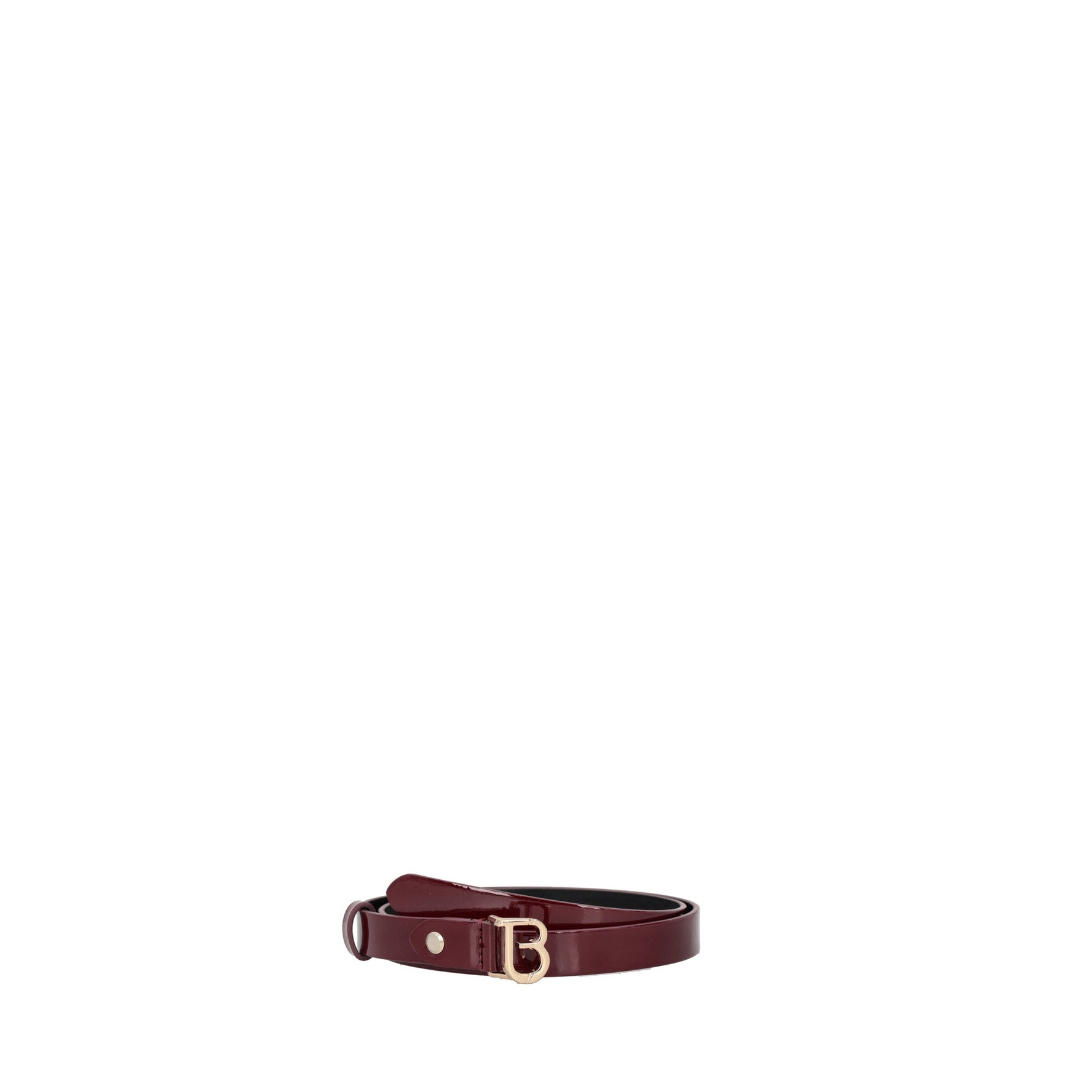 Cintura in pelle colore bordeaux