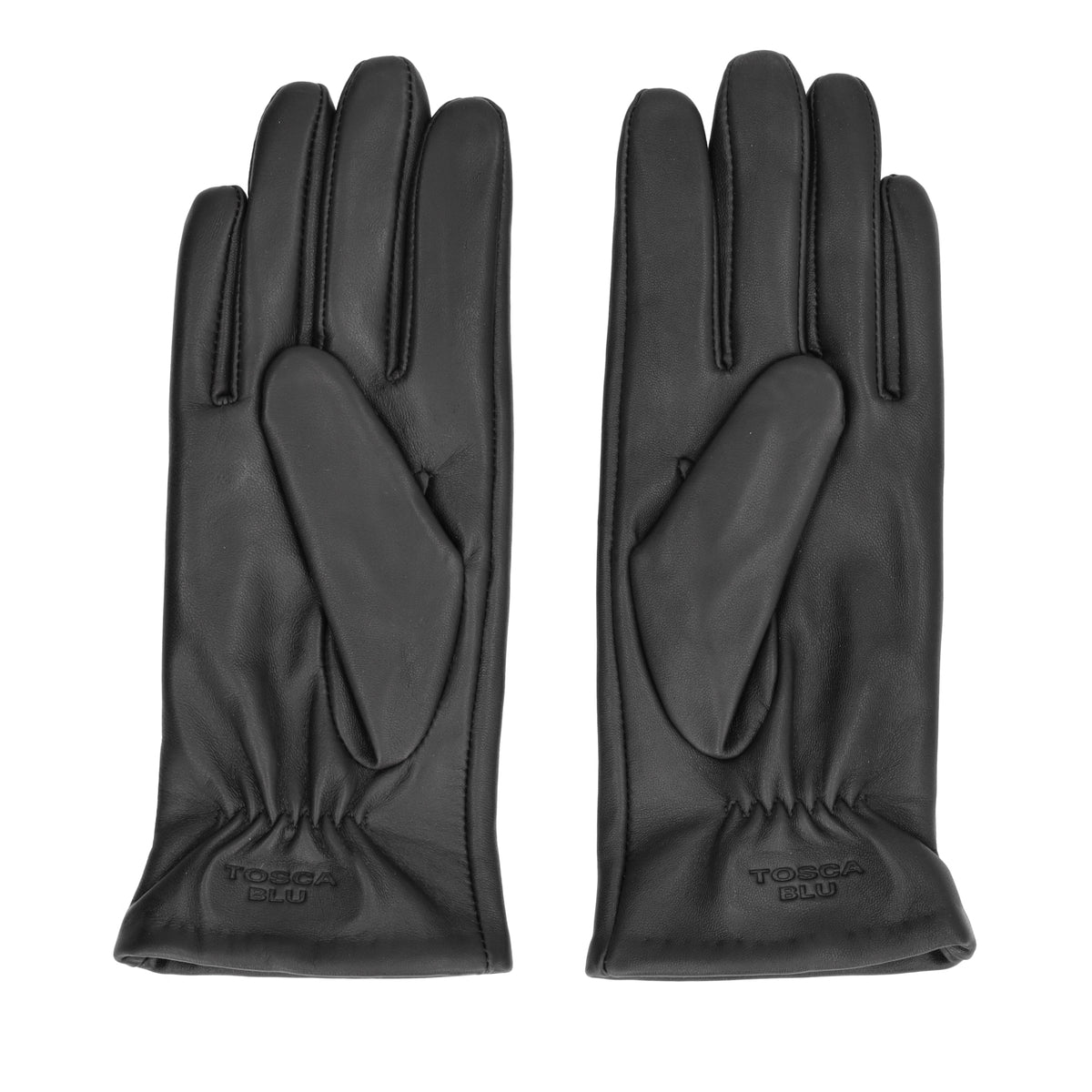 BLACK Gold micro logo leather glove