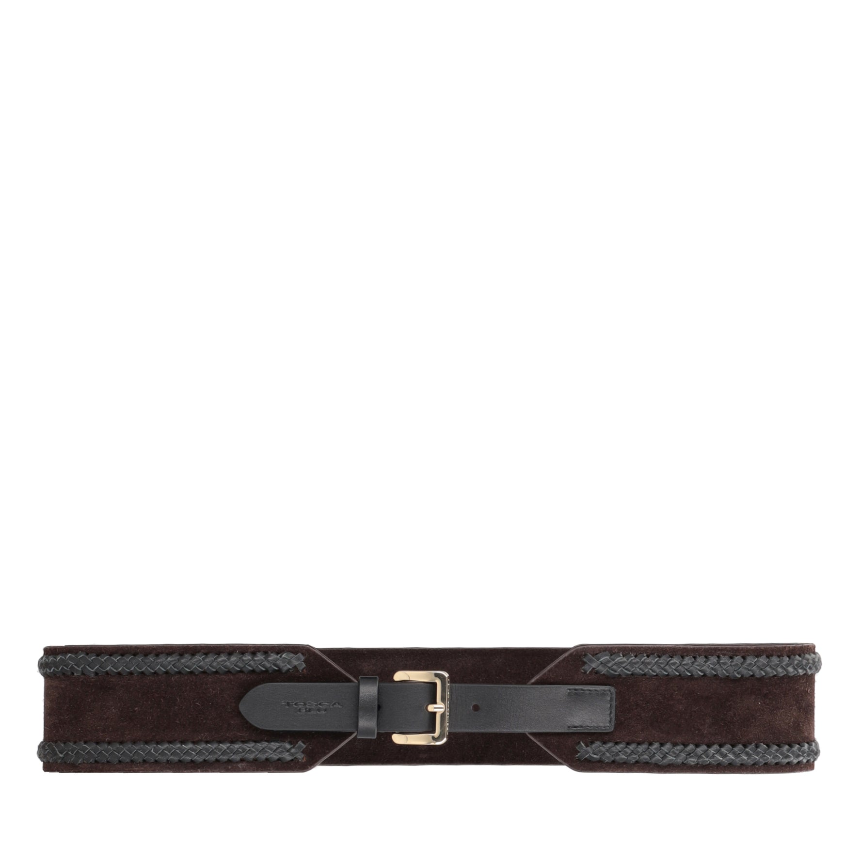 DARK BROWN Suede belt