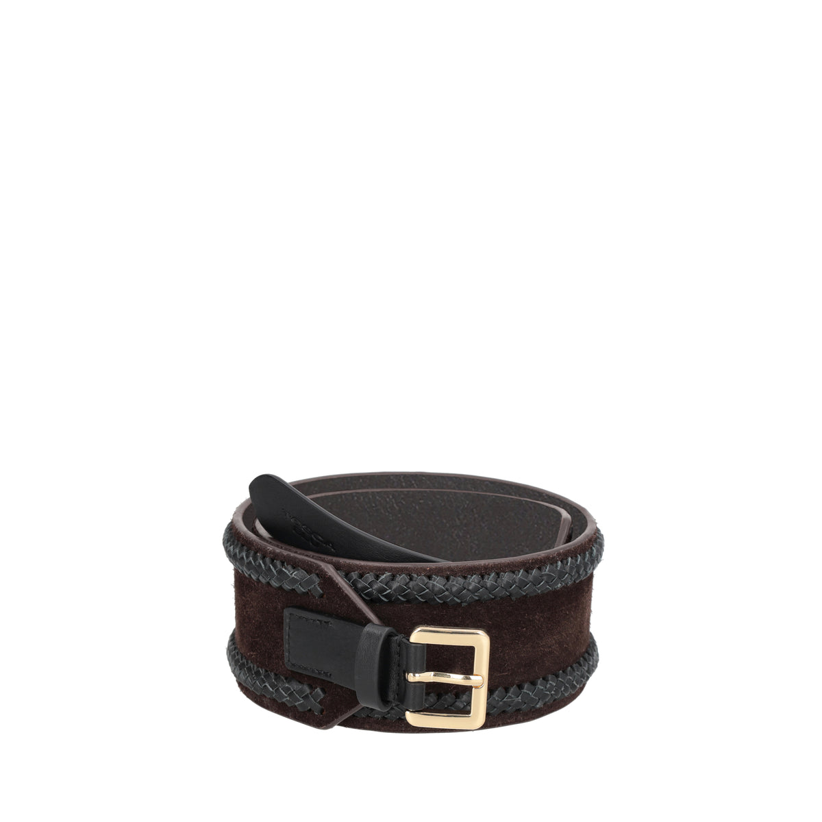 DARK BROWN Suede belt