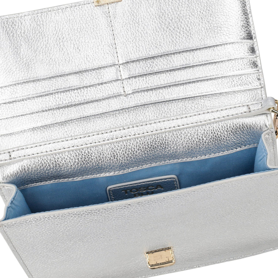 SILVER GIN TONIC LEATHER BAG