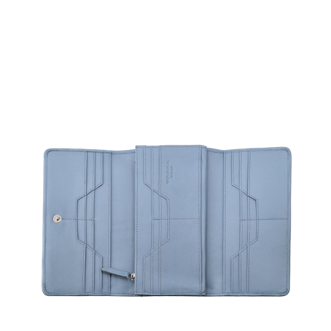 LIGHT BLUE LARGE BASIC WALLETS WALLET WITH FLAP