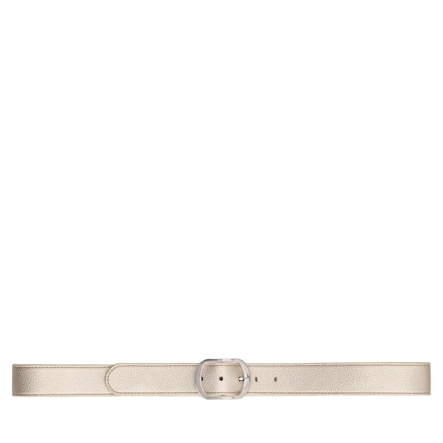 GOLD METALIZED LEATHER BELT
