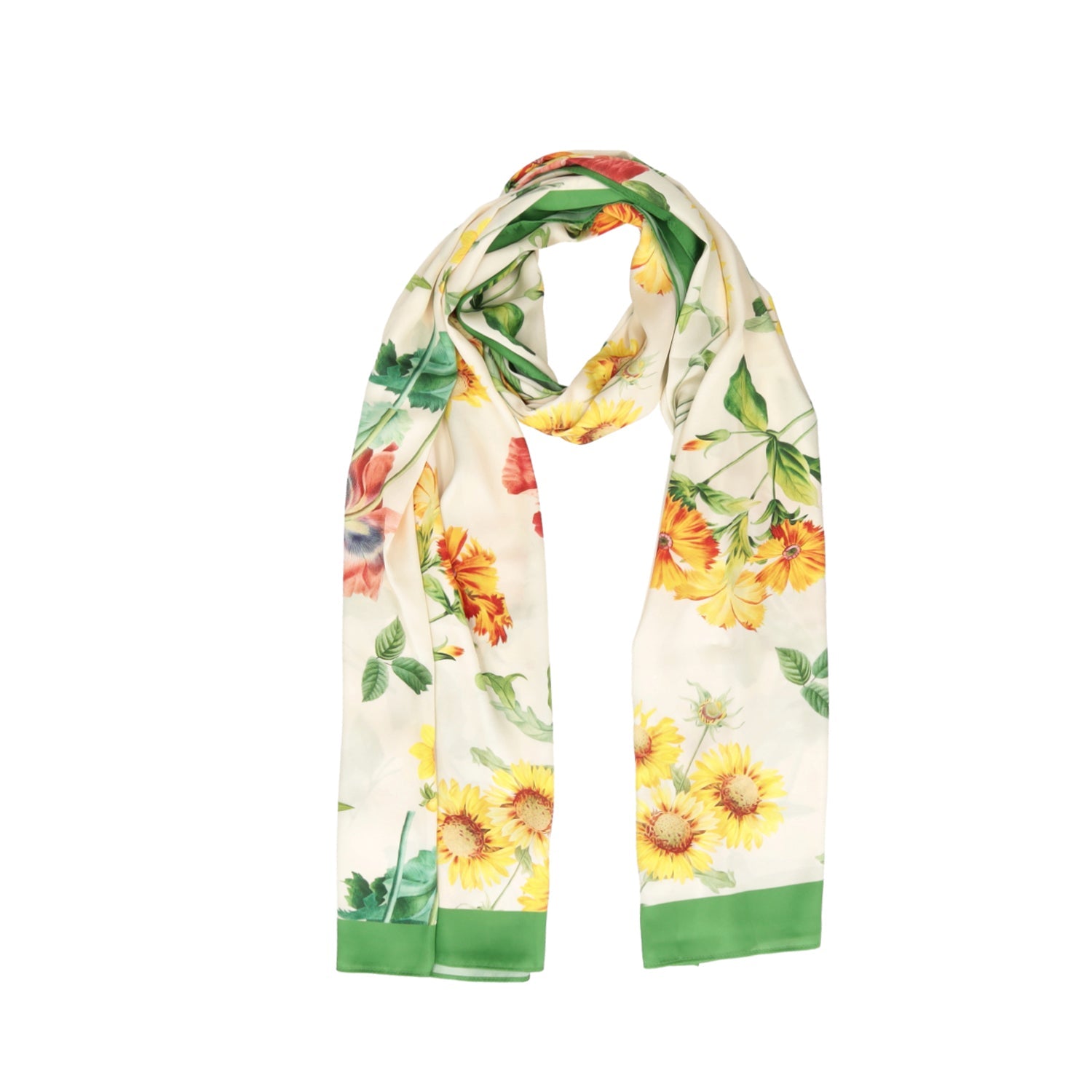 MULTICOLOR GIADA SCARF WITH FLORAL PRINT