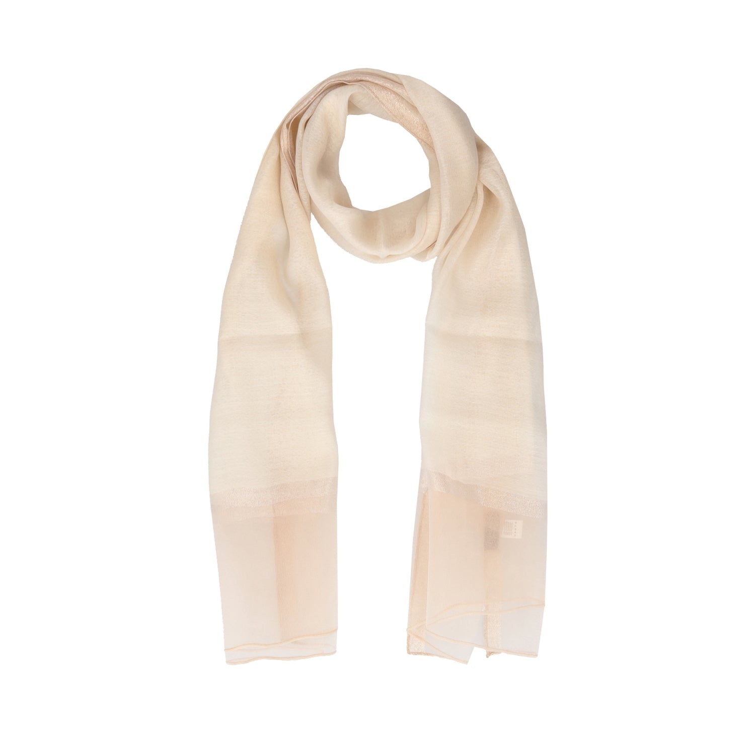 GOLD SMERALDO SCARF WITH LAMINATED DETAILS