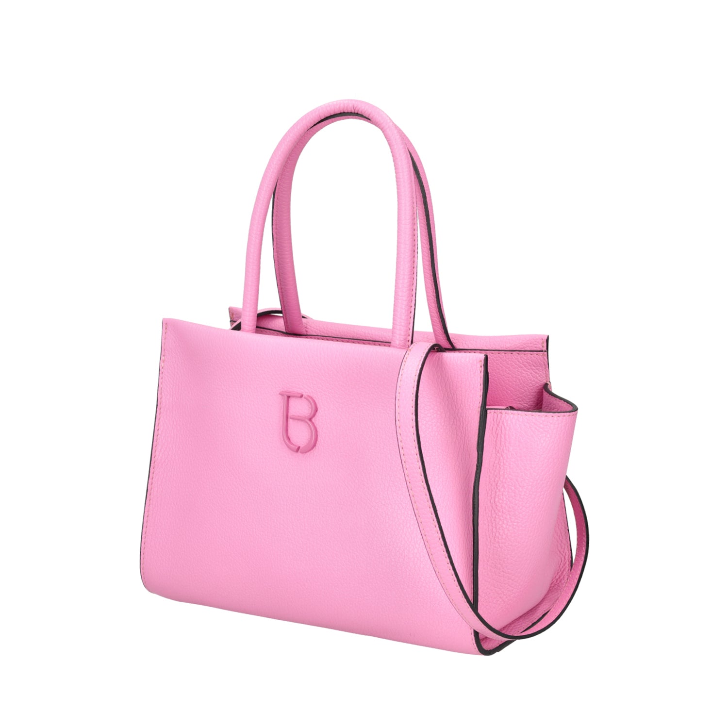 PINK NARCISO HAND BAG IN LEATHER