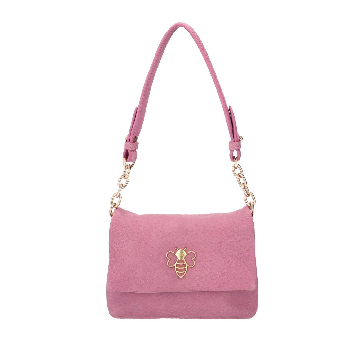 PINK GLADIOLO CROSSBODY BAG IN LEATHER