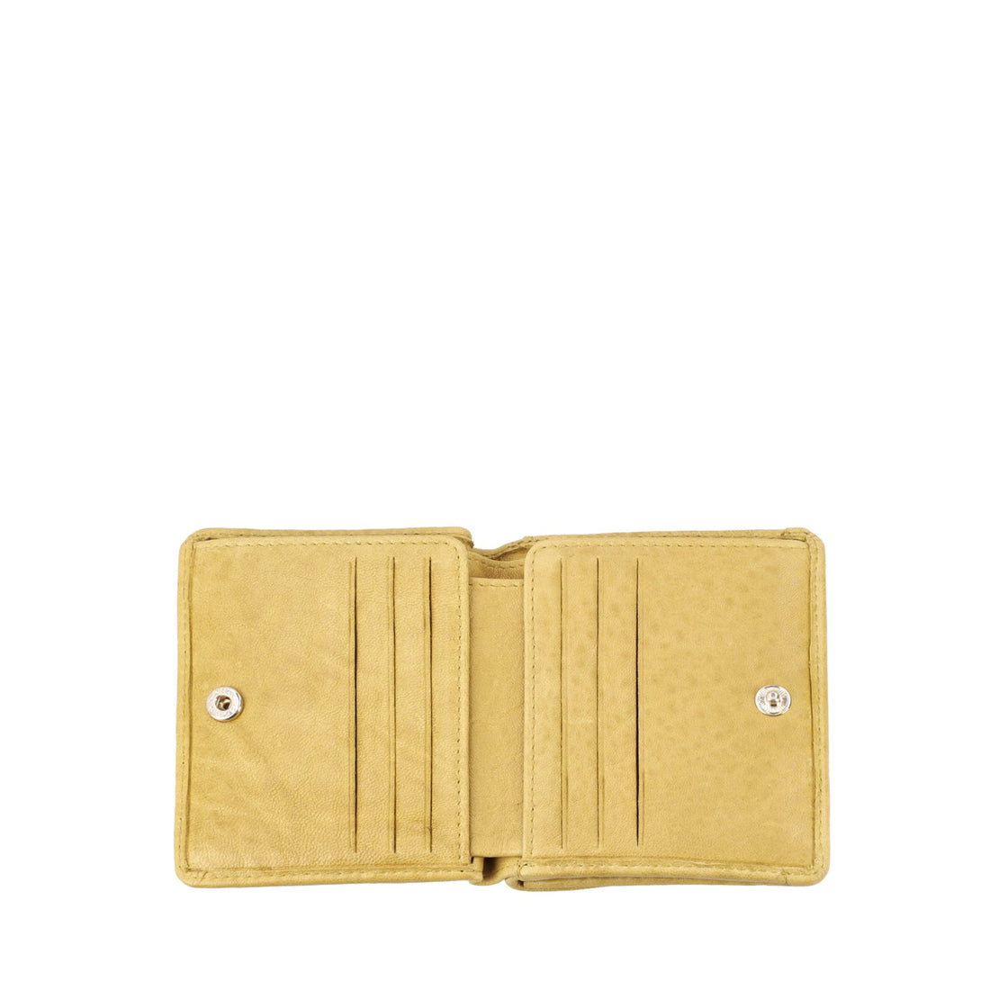 YELLOW SMALL GLADIOLO LEATHER WALLET