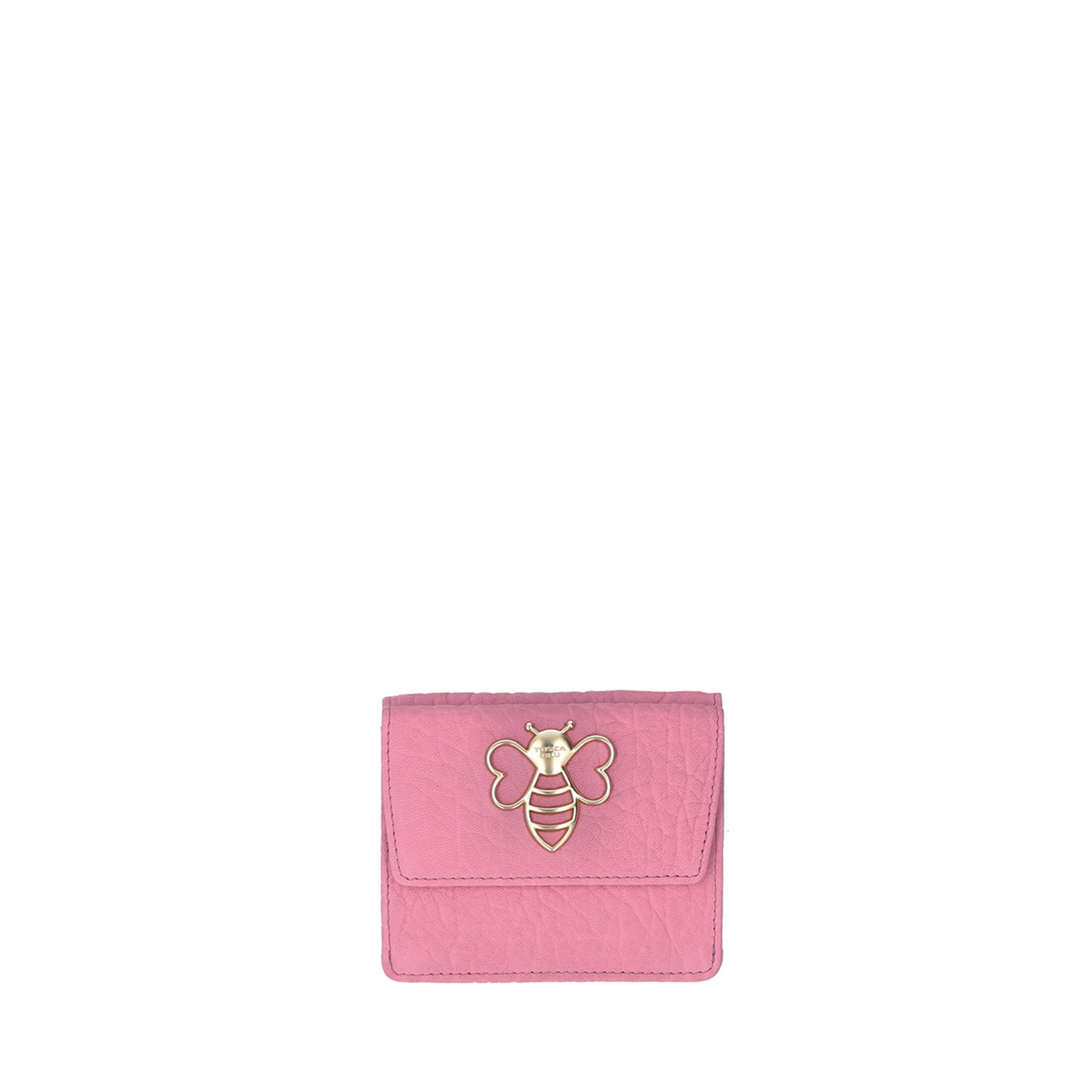 PINK SMALL GLADIOLO LEATHER WALLET
