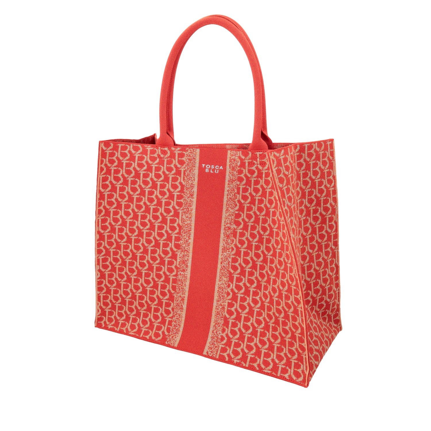 ToscaBlu shopping grande logata saint tropez colore corallo ts2511b10 c55_2