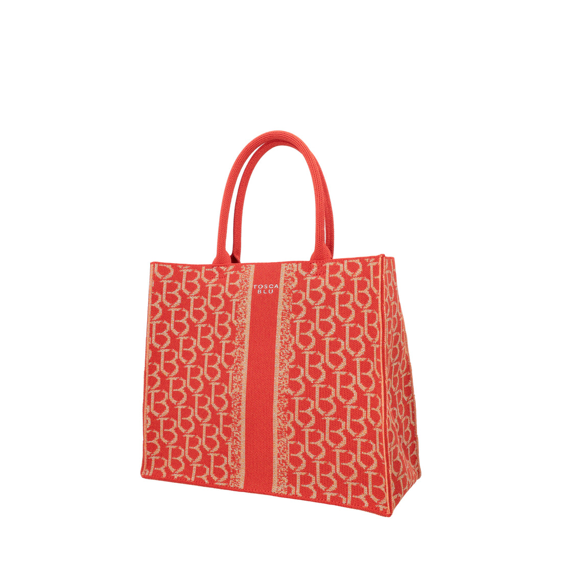 Shopping logata Saint Tropez colore corallo